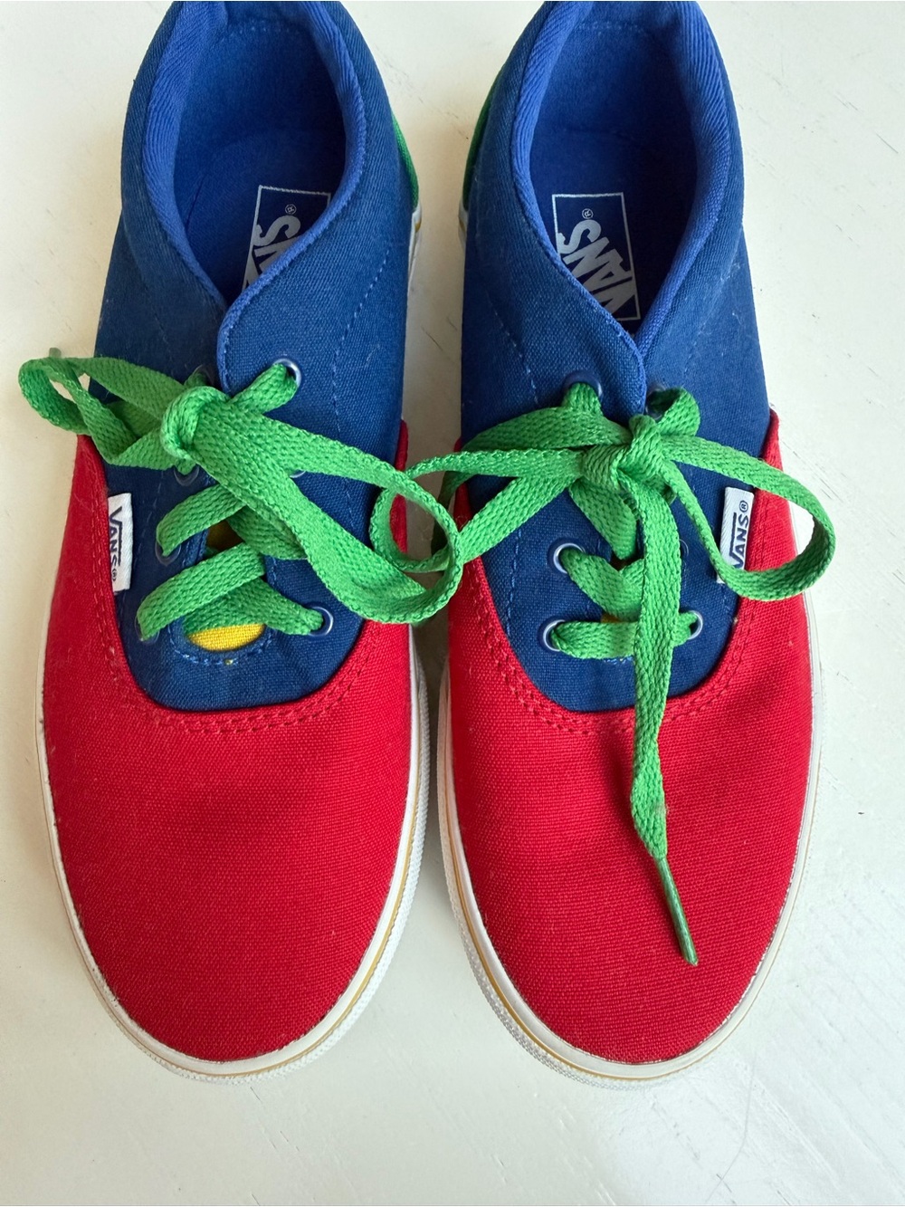 Vans Kids Low-Top Sneakers - Red, Blue & Green